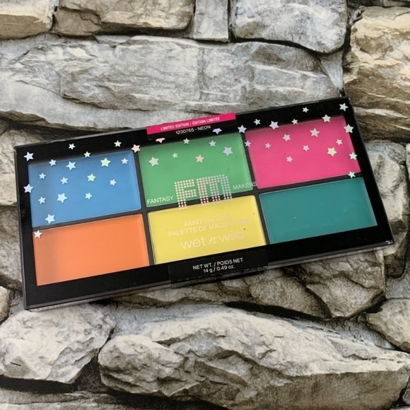Fantasy Makers Wet n Wild Limited Edition Neon Face Body Paint Palette Vegan New - Picture 1 of 2